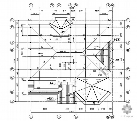 轻钢别墅建施资料下载-某钢结构别墅结构施工图