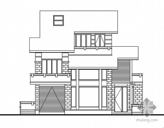 5层模板方案资料下载-某二层A5型别墅建筑方案图