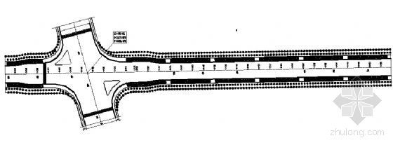 告诉道路景观设计资料下载-某道路景观设计平面