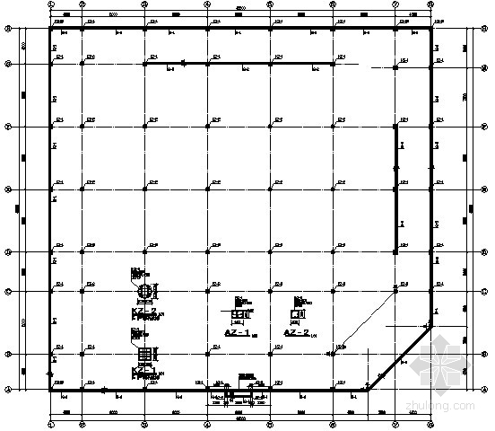 车库梁板图资料下载-地下两层无梁楼盖车库结构施工图