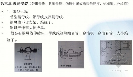 [北京]2012版电气设备安装工程预算定额说明及应用讲义（99页图文）-母线安装 