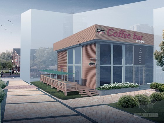 小型咖啡馆建筑设计图纸资料下载-咖啡馆