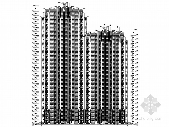 安徽高层住宅建筑施工图资料下载-28及22层连栋剪力墙结构高层住宅楼建筑结构施工图