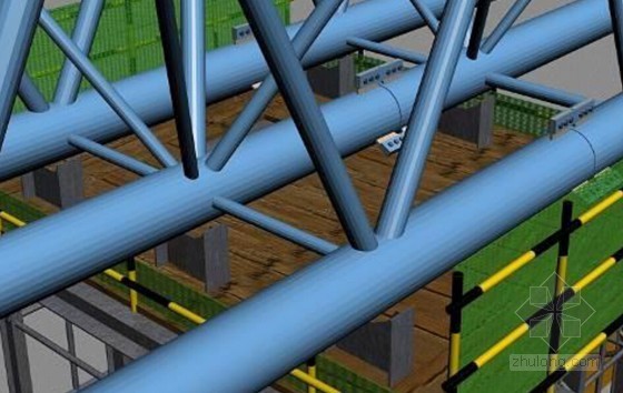 72m跨度钢结构资料下载-钢桁架悬挑网架复杂空间钢结构施工技术汇报