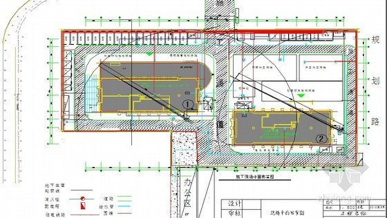 [内蒙古]商业大厦主体结构优秀施工质量创优汇报（青山杯 大量工程照片） -现场平面布置图 