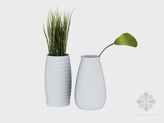装饰花瓶3D模型资料下载-现代花瓶3D模型下载