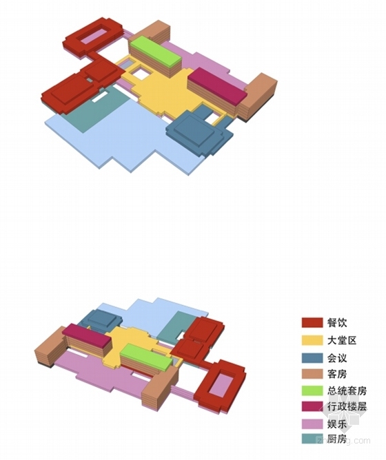 [江苏]新中式多层游客接待中心建筑设计方案文本-新中式多层游客接待中心建筑分析图