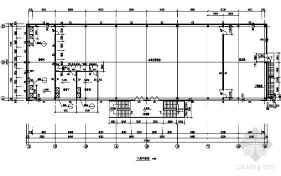 某二层食堂钢结构建筑方案图-3