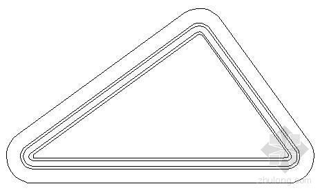 三角形基坑资料下载-广场三角形花池详图