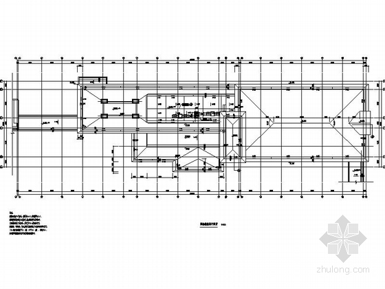 [浙江]五层新中式风格中学实验楼建筑施工图-五层新中式风格中学实验楼平面图