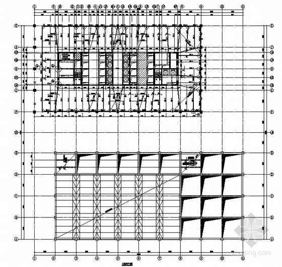 楼盖梁配筋图资料下载-[天津]核心筒超高层商业楼结构施工图（44层 知名设计院）