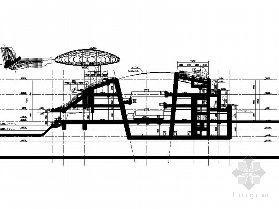 [合集]3套多层现代风格博物馆建筑施工图-3套多层现代风格博物馆建筑剖面图