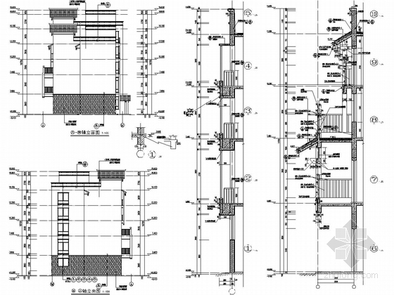 [四川]3300平五层底框抗震墙结构住宅楼结构施工图（含建筑图）-建筑详图