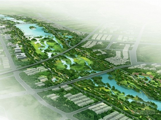 陕西公园设计资料下载-[陕西]文化生态公园景观规划设计方案（国内著名大型设计机构作品）