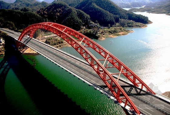 120米桥施工图纸资料下载-净跨120米中承式异型钢管拱拱桥支架计算书（91页 附大量支架施工图）