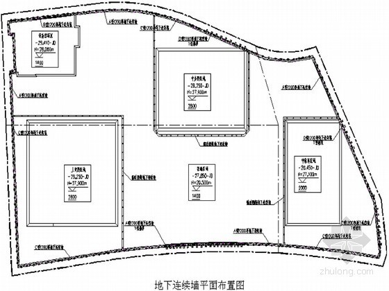 地下结构受力计算资料下载-[上海]高层基坑地下连续墙结构不同工况受力计算书