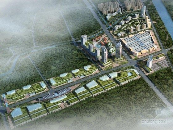 办公居住综合体CAD资料下载-[湖北]滨河现代风格城市综合体及单体设计方案文本（含CAD）