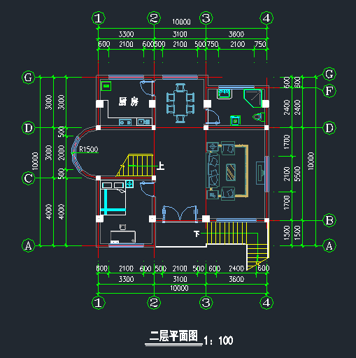 农村三层别墅建筑设计图_5