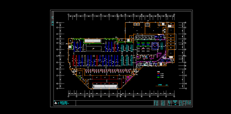 某大型超市建筑设计（施工图CAD）-大型超市建筑设计施工图5