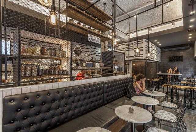 旧建筑装修资料下载-用建筑本身来做装饰！原来咖啡店还能有这种玩法
