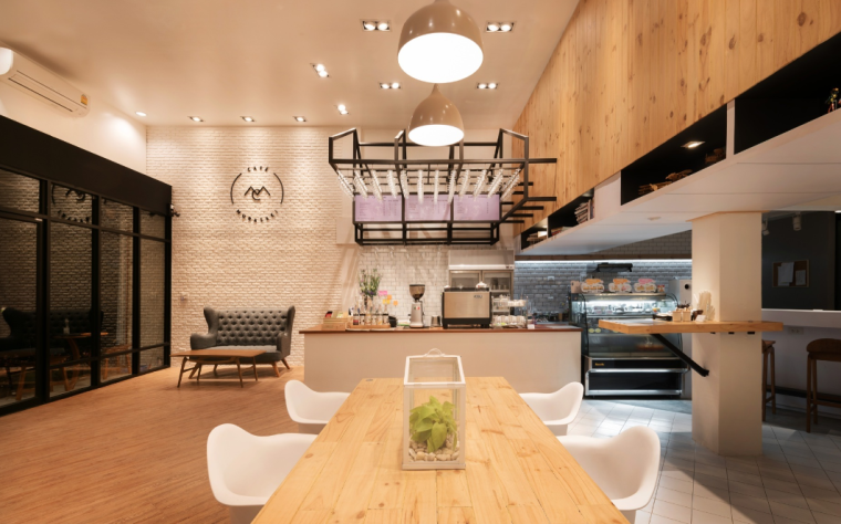 咖啡馆室内设计SU资料下载-CaféMurasaki咖啡馆室内设计方案