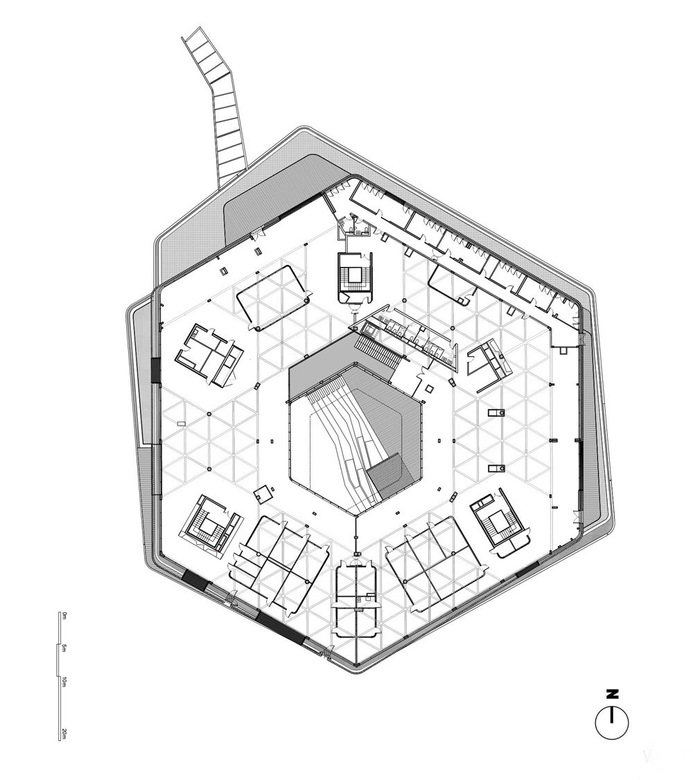 六边形房屋设计图图片