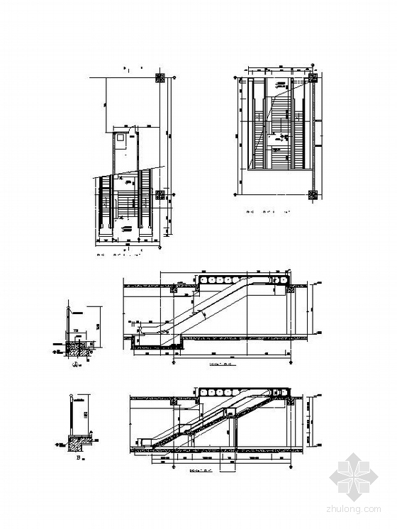 [广西]两层框架结构市级地下交通枢纽建筑施工图-两层框架结构市级地下交通枢纽建筑详图