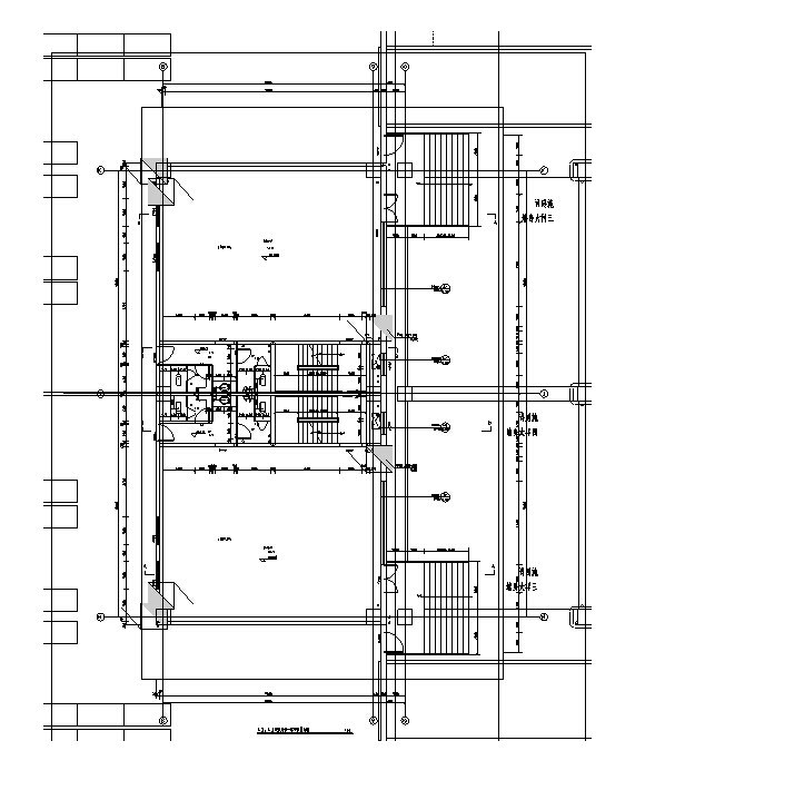 [四川]知名地产多层框架结构办公及仓库建筑施工图（含全专业）-知名地产多层框架结构办公及仓库建筑平面图