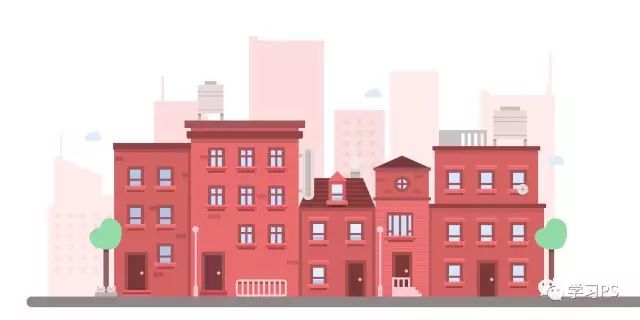 建筑插画风格资料下载-[AI教程]Illustrator绘制卡通风格的城市建筑插画
