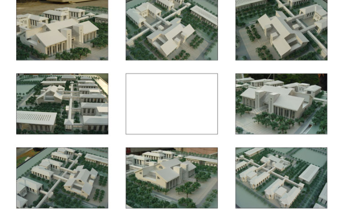 [江苏]淮安市第四人民医院及疾病预防控制中心规划设计方案文本-实体模型图