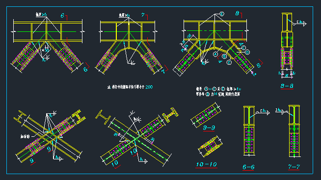 轻型钢结构建筑节点详图资料下载-多形式钢结构节点详图
