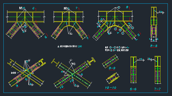 喷水池结构详图资料下载-多形式钢结构节点详图