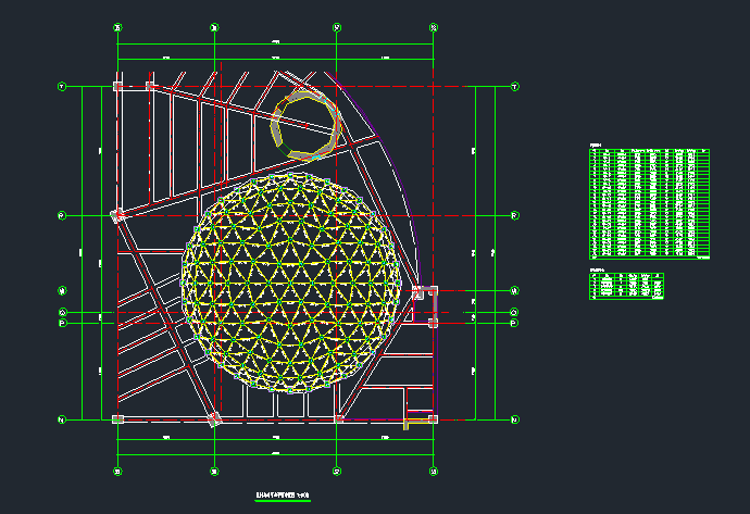 单层凯威特网壳球形采光顶结构设计施工图_5