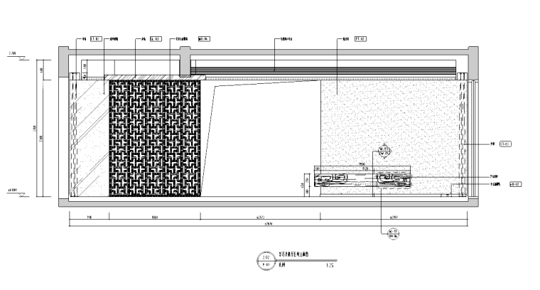 [广东]深圳航天晴山月A1户型施工图-客厅立面图