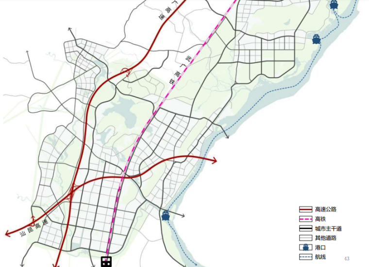 [广东]顺德清远英德经济合作区城市设计导引与重点地段城市设计导则 B-4 道路系统