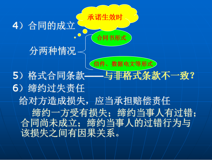 建设工程监理相关法规及政策(共55页)-合同的成立