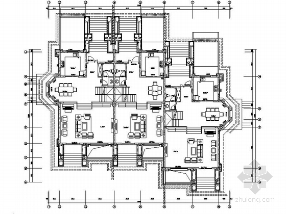 [合集]4套两层别墅及三层别墅建筑施工图(多户型）-4套两层别墅及三层别墅建筑施工图(多户型）