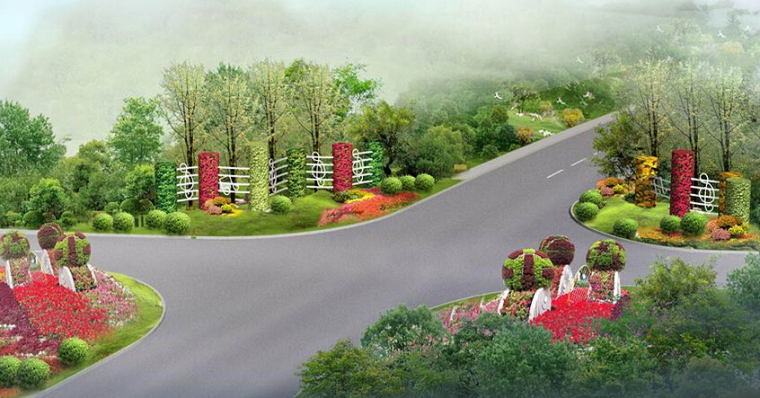 城市道路桥梁景观设计与规划方案设计文本37套-小路景观设计