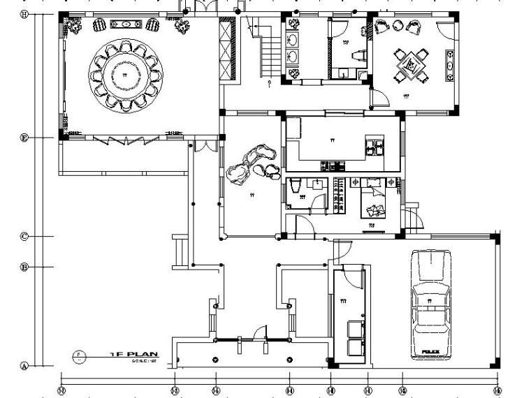 410平豪华别墅平面资料下载-[常熟]新中式豪华别墅设计施工图（含效果图）
