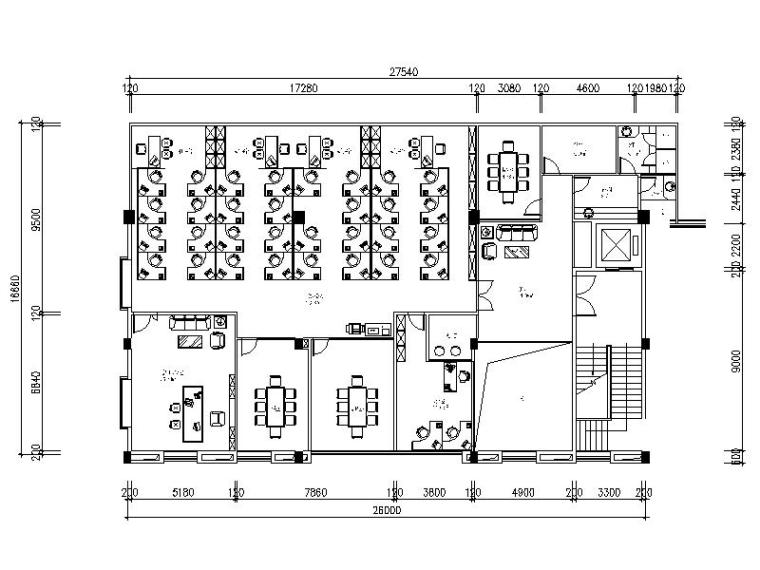 苏州纺织公司办公及生资料下载-[中山市]纺织公司办公楼设计施工图（含效果图）