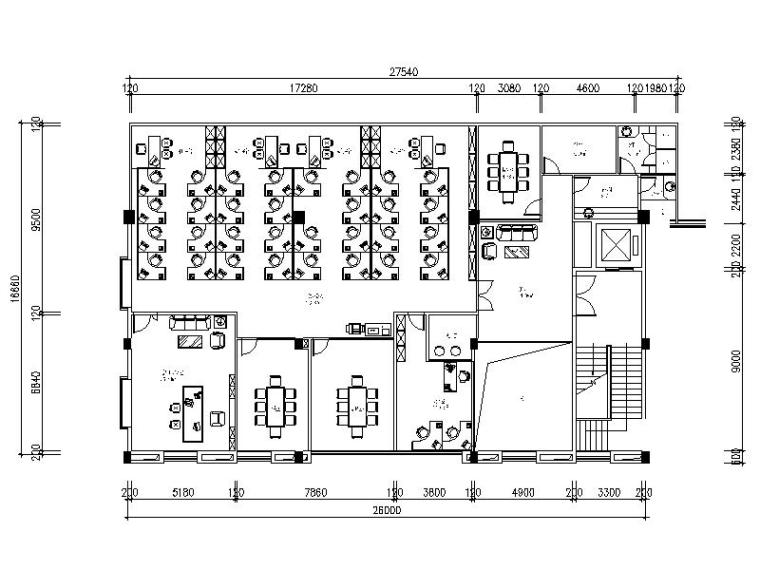 中山市健羽羽毛球馆资料下载-[中山市]纺织公司办公楼设计施工图（含效果图）