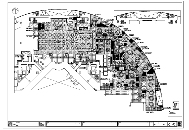餐饮广场设计资料下载-广州中信广场东海海鲜酒家室内设计施工图