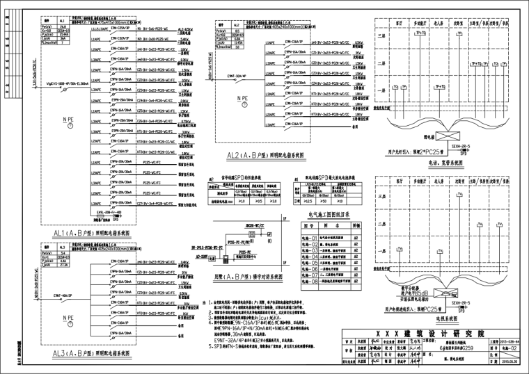 别墅PC施工图资料下载-甘肃某联排别墅全套电气图纸