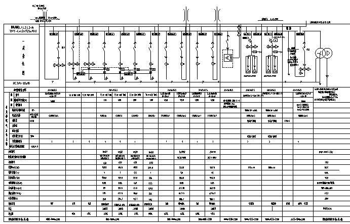 长春龙嘉国际机场地库图纸-低压结线系统图(二)