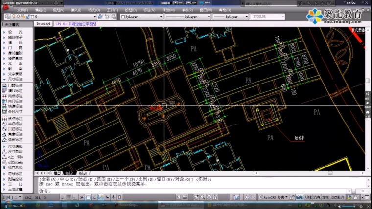 吸收塔构筑物图cad资料下载-CAD景观施工图教程视频哪有？