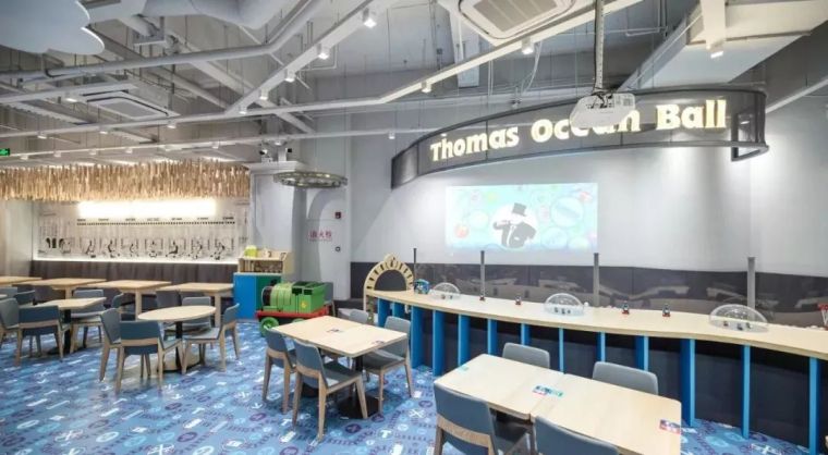 海洋主题餐饮资料下载-全球首家托马斯主题亲子餐厅落户魔都，把餐厅变成孩子们的小火车