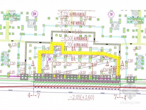 水泥搅拌桩深基坑施工方案资料下载-[浙江]深基坑水泥搅拌桩加土钉墙支护施工图