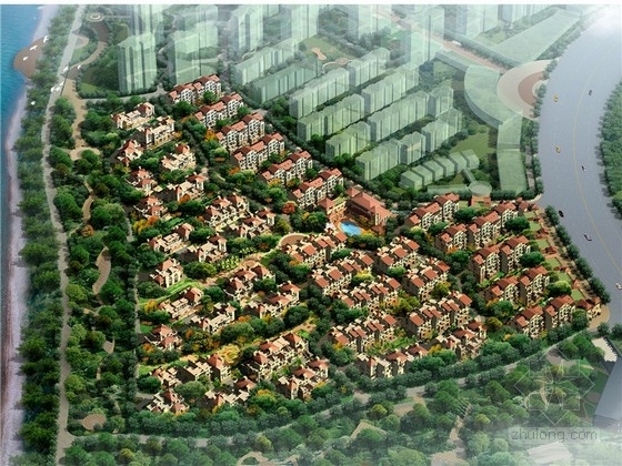 高档住宅小区设计方案资料下载-[浙江]西班牙风格高档住宅区设计方案文本（含CAD）