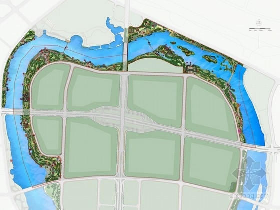 广东滨水公园景观设计资料下载-[广东]多功能综合滨水休闲公园景观设计方案