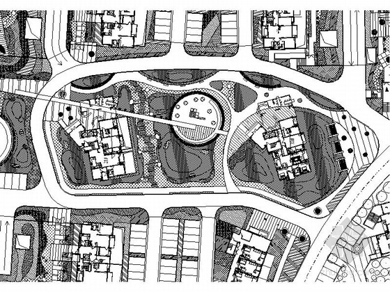 [青岛]魅力新城居住区景观规划设计施工图-灌木种植施工图 